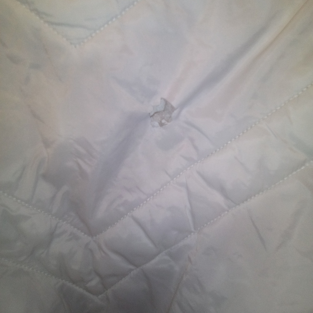 Women's White Puffer Jacket Size Medium By Xersion - Picture 6 of 7